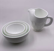 Mosser Glass Mixing Bowl Set in 'Milk White' image 2