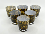 Vintage 'Murano Glass' in 'Tortoiseshell' (Set of 6) image 1