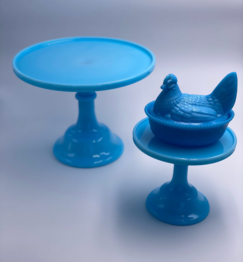 Mosser Glass 10" Cake Stand in 'Robins Egg Blue' image 2