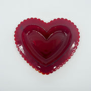 Vintage 'Ruby Red' Heart Candy Dish image 0