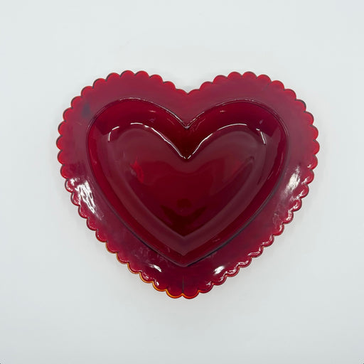 Vintage 'Ruby Red' Heart Candy Dish image 0