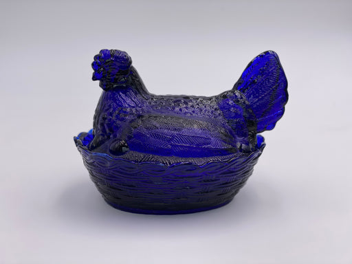 Vintage Westmoreland 'Hen on Nest' in 'Cobalt' image 0