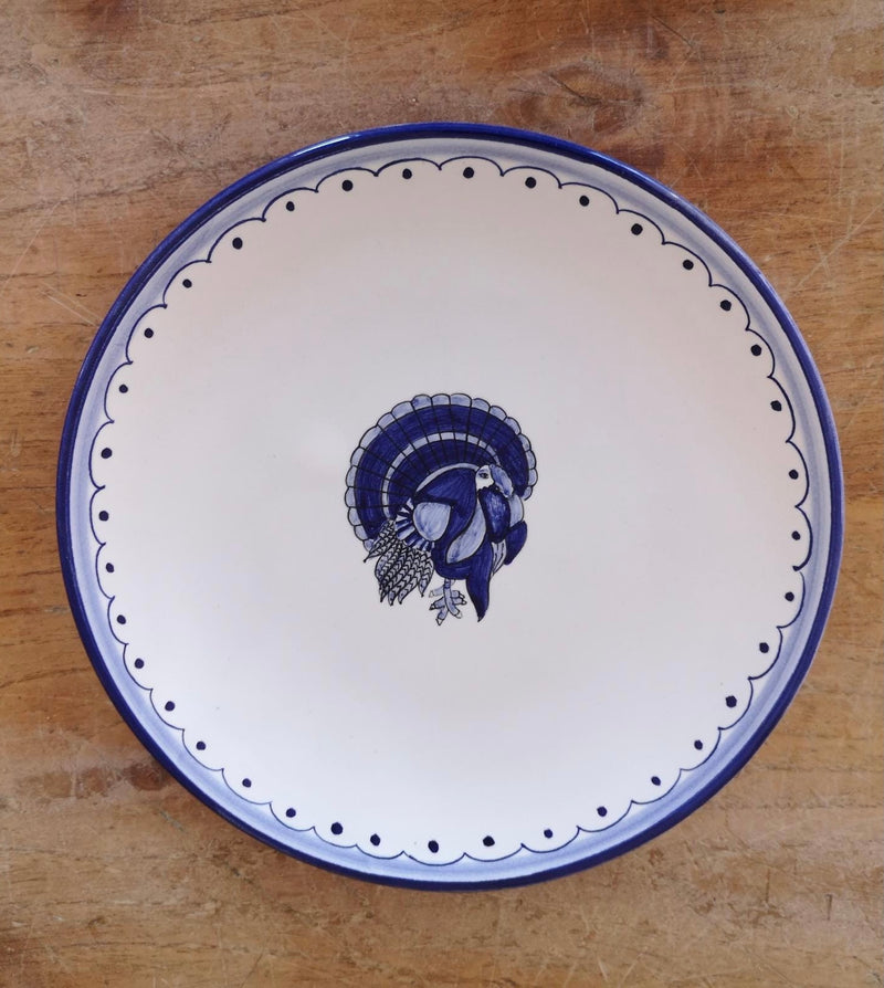 Blue ‘Turkey' Plate image 0