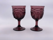 Vintage 'Double Wedding Ring' Amethyst Goblet image 0