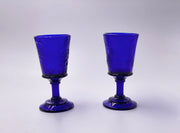 Vintage 'Strawberry & Currant' Wine Glass in 'Cobalt' image 1