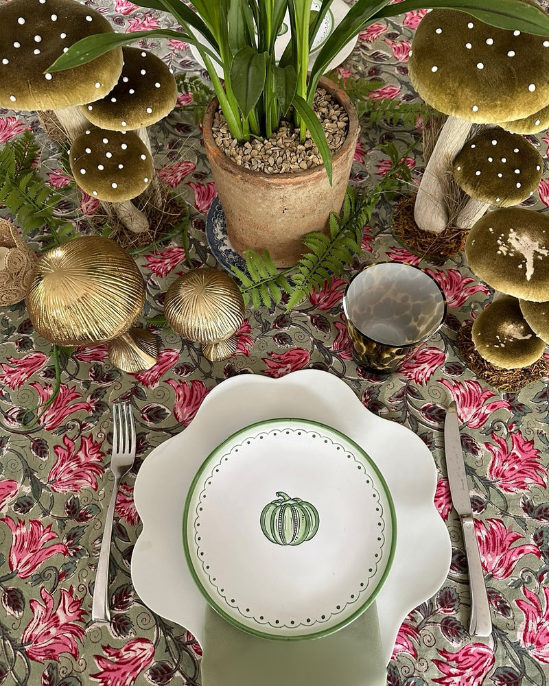 Green 'Pumpkin' Plate image 1