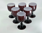 Vintage 'Murano Glass' Goblets in 'Amethyst' (Set of 8) image 2