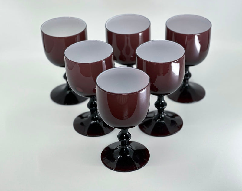 Vintage 'Murano Glass' Goblets in 'Amethyst' (Set of 8) image 2