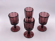 Vintage 'Panel Grape' Amythest Goblet image 2