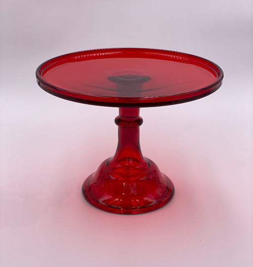 Mosser Glass 10" Cake Stand in 'Red' image 0