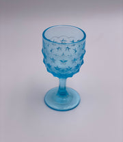 Vintage 'Stippled Star' Light Blue Goblet image 2