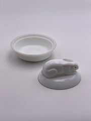 Vintage 'Westmoreland' Milk Glass Rabbit image 1