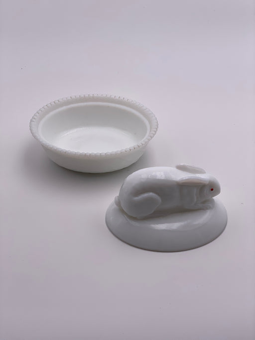 Vintage 'Westmoreland' Milk Glass Rabbit image 1
