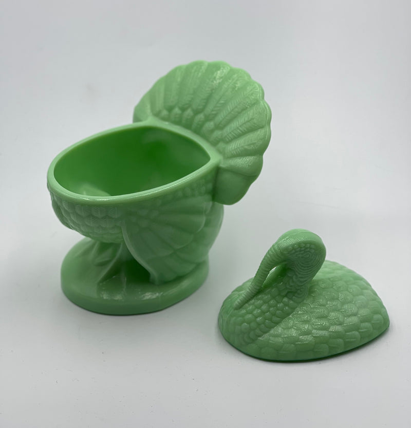 Vintage L.E. Smith 'Covered' Turkey in 'Jadeite image 2