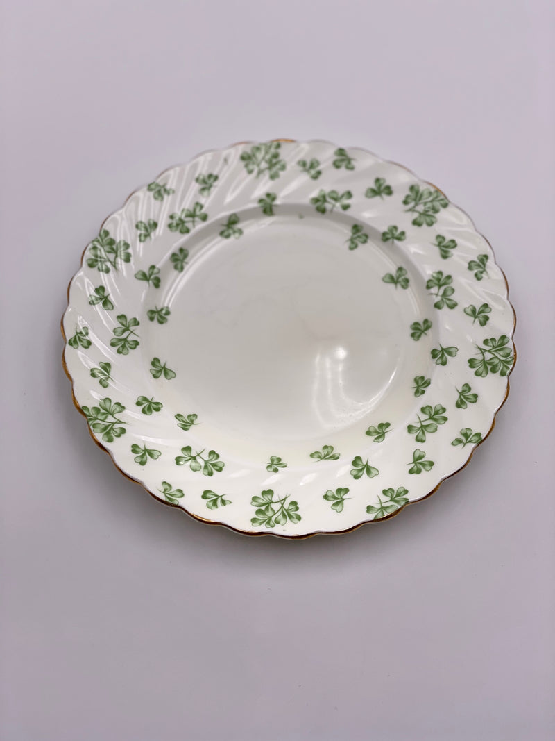 Vintage Aynsley 'Shamrock' Green Salad Plate image 0