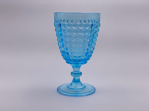 Vintage 'Thousand Eye' Light Blue Goblet image 0