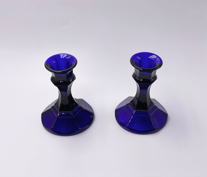 Vintage 'Candlesticks' in 'Cobalt Blue' (Set of Two) image 1