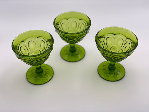 Vintage 'Moon & Stars' Green Champagne Coupe image 0