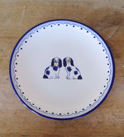 Blue 'Staffordshire Dogs' Plate image 0