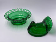 Mosser Glass 'Turkey on Basket' in 'Green' image 1