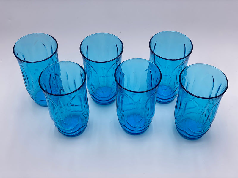 Vintage 'Colonial Tulip' Tumbler in 'Laser Blue' (Set of 10)  image 2