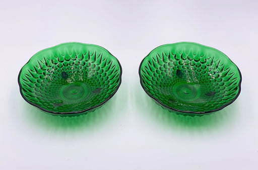 Duo of Vintage 'Bubble' Bowls in 'Green' (Set of Two) image 1