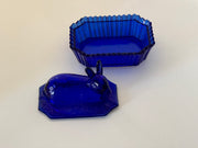 Vintage 'Westmoreland' Bunny on Basket in 'Blue' image 4