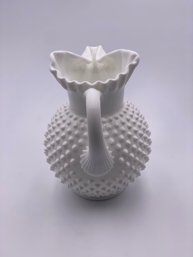 Vintage 'Hobnail' Pitcher in Milk White image 2