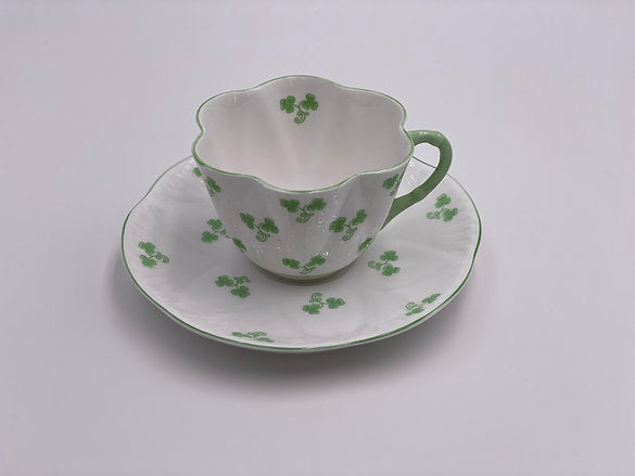 Vintage Shelley 'Shamrock' Teacup & Saucer