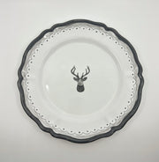 'Stag' Round Scalloped Platter image 0