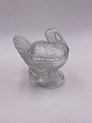 Vintage 'Turkey' Covered Dish in 'Crystal' image 1