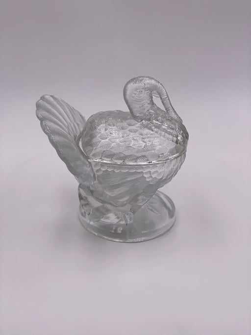 Vintage 'Turkey' Covered Dish in 'Crystal' image 1