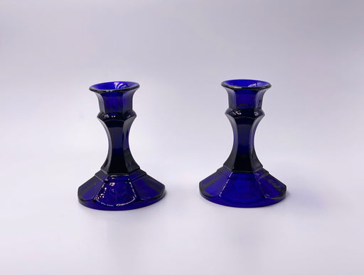 Vintage 'Candlesticks' in 'Cobalt Blue' (Set of Two) image 0