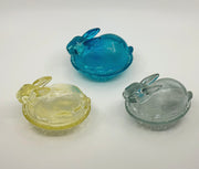Vintage 'Bunny' Candy Dish in 'Clear' image 1