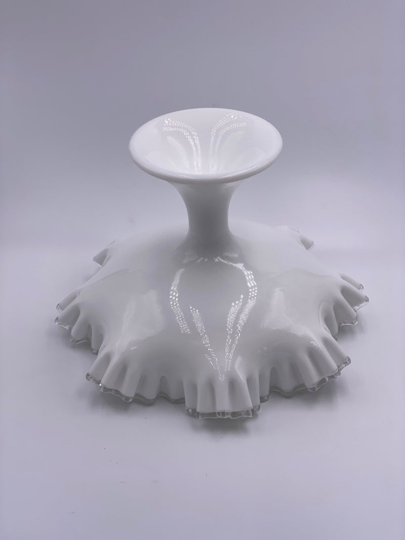 Vintage 'Silver Crest' Ruffled Pedestal (Large) image 2