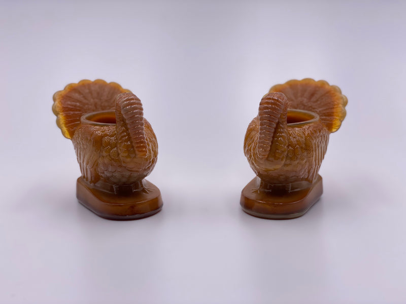 Mosser Glass 'Toothpick Turkey Holder' in 'Caramel' image 1