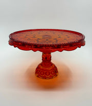 Vintage 'Moon & Stars' Cake Stand in 'Amberina' image 0