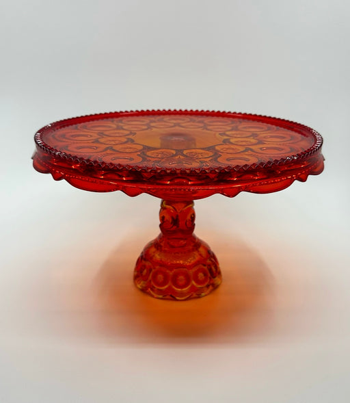 Vintage 'Moon & Stars' Cake Stand in 'Amberina' image 0