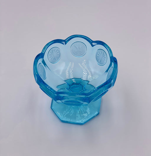 Vintage 'Fostoria Coin' Bowl in Light Blue image 1