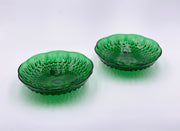 Duo of Vintage 'Bubble' Bowls in 'Green' (Set of Two) image 0