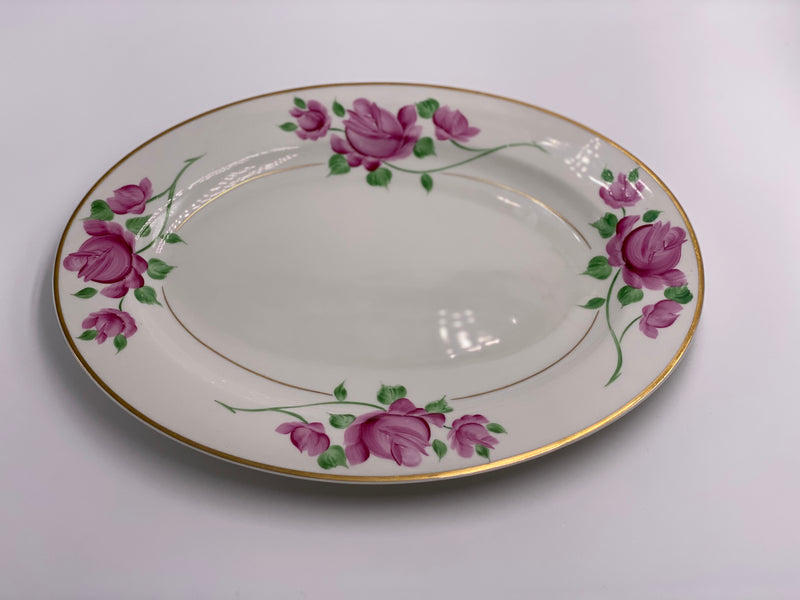 Vintage Kirk China in 'Hand-Painted' Pink Roses - 52 Piece Set (Serves 8) image 3