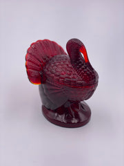 Vintage L.E. Smith 'Covered Turkey' in 'Cranberry' image 3