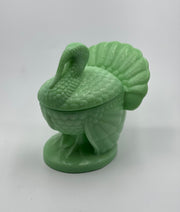 Vintage L.E. Smith 'Covered' Turkey in 'Jadeite image 0