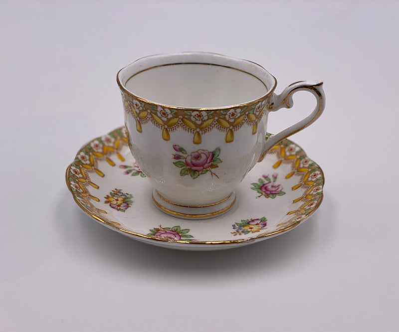 Vintage Royal Albert 'Torquay' Teacup & Saucer image 0