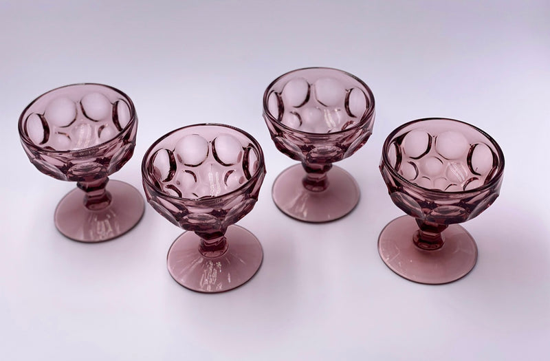 Vintage 'Provincial' Champagne Coupe in 'Amethyst' image 2