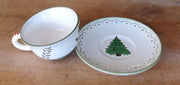 Boxed Set of (4) 'Tree' Teacups & Saucers image 0