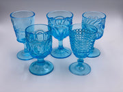 Vintage 'S' Light Blue Goblet image 2