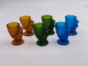 Vintage Set of (2) 'Amber' Bunny Rabbit Toothpick Holders (Egg Cups image 2