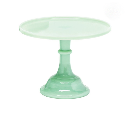 Mosser Glass 10" Cake Stand in 'Jadeite' image 0