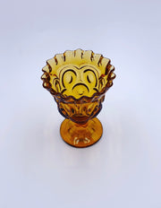 Vintage 'Moon & Stars' Piecrust Spooner in 'Amber' image 2